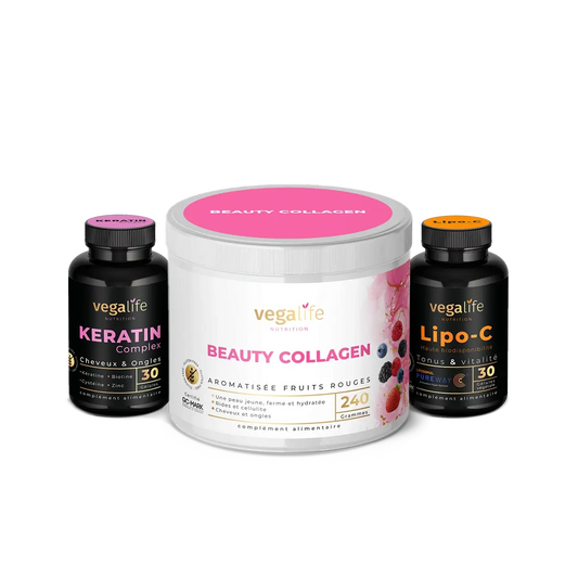 Pack Beauté — Collagène, Lipo-C & Keratin