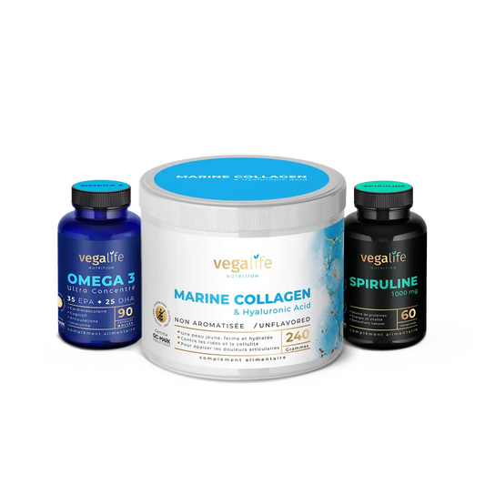 Pack Sport — Spiruline, Oméga-3 & collagène