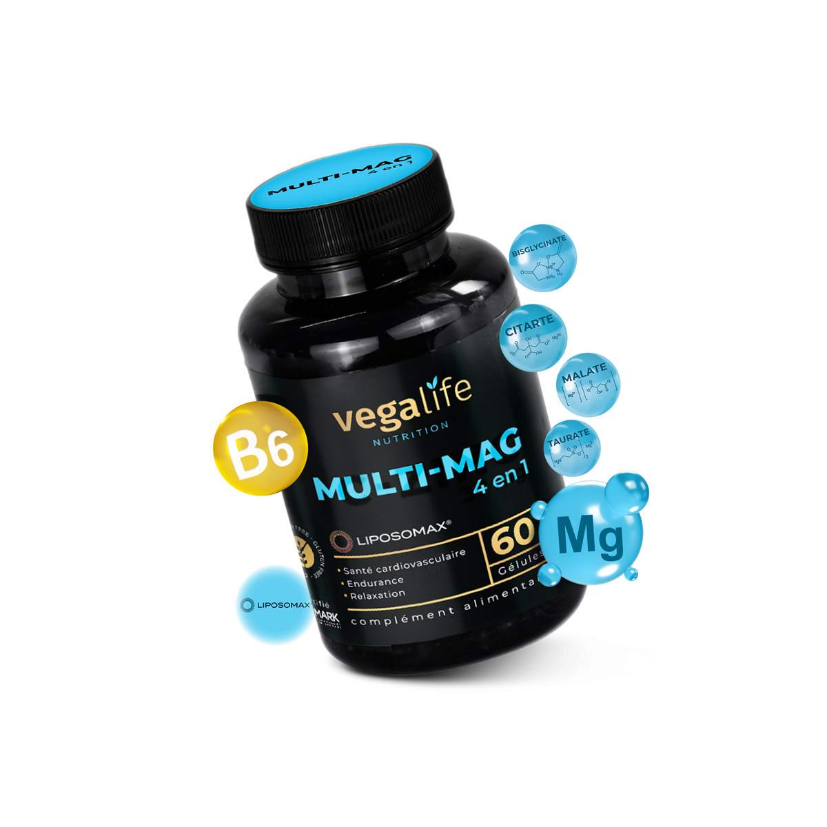 Composition Multi-Mag citrate malate taurinate bisglycinate