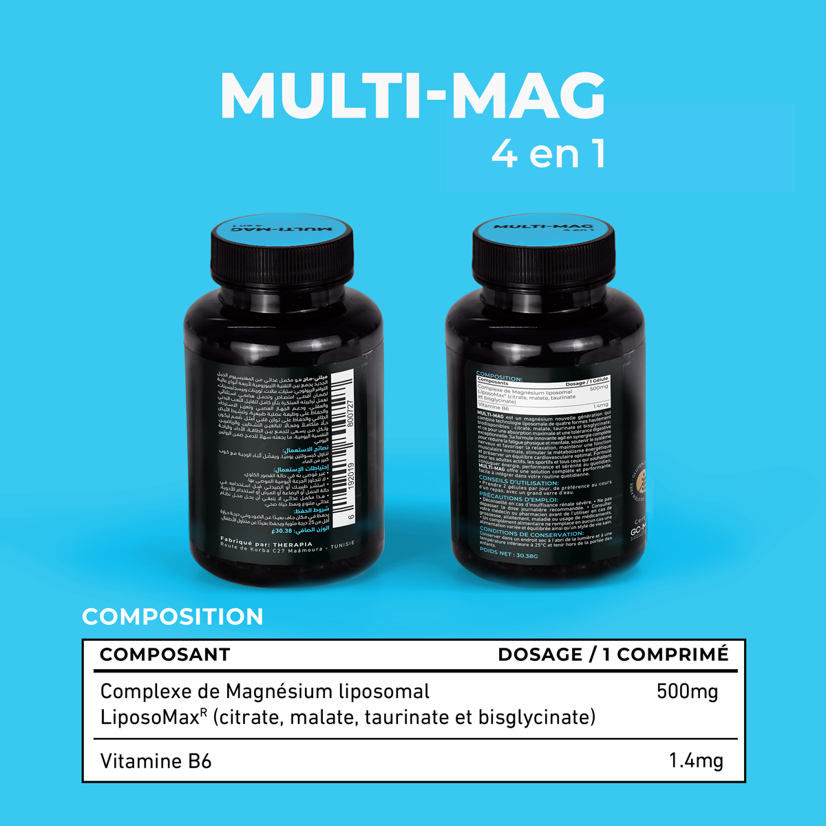 Multi-Mag magnésium liposomal VegaLife