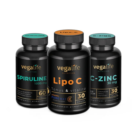 Pack Énergie — Lipo-C, Spiruline & C-Zinc